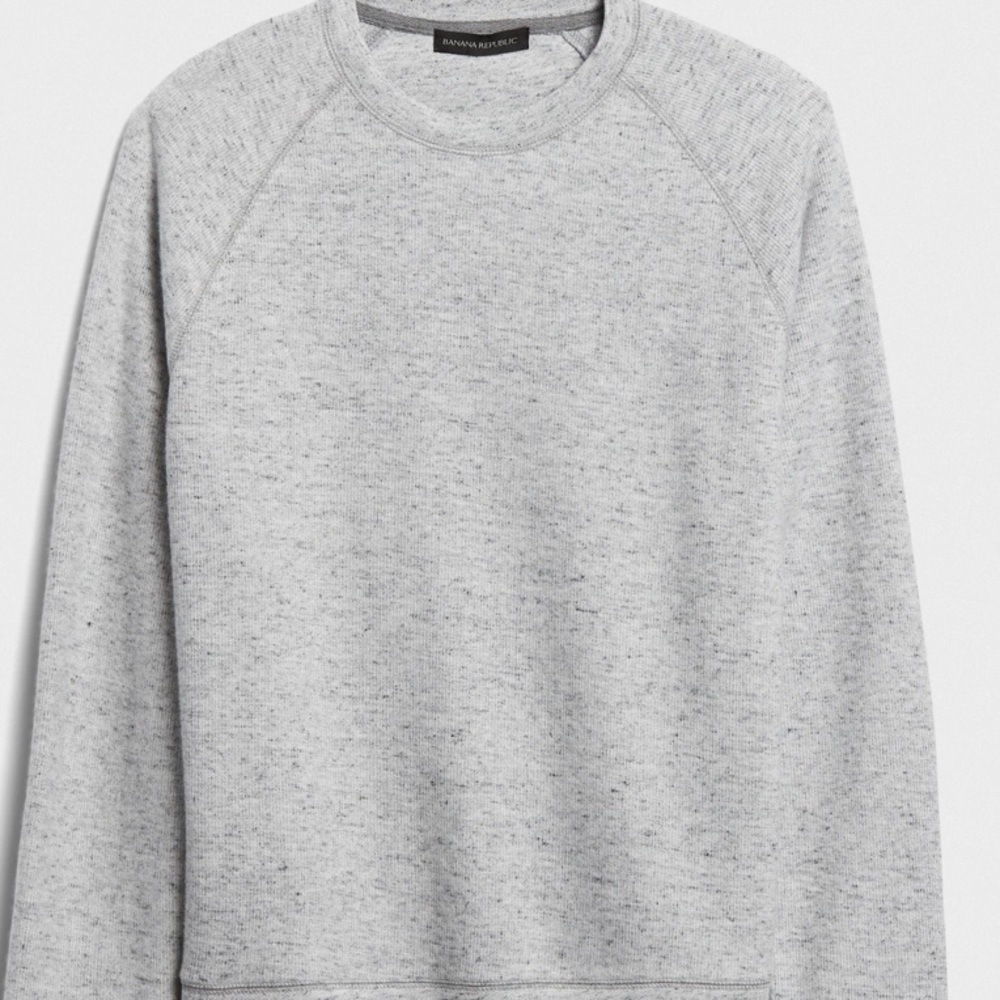 Men’s brushed waffle sweatshirt